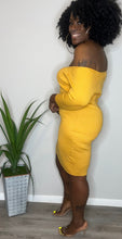 Load image into Gallery viewer, Resha Midi Dress - Mustard Size 3X
