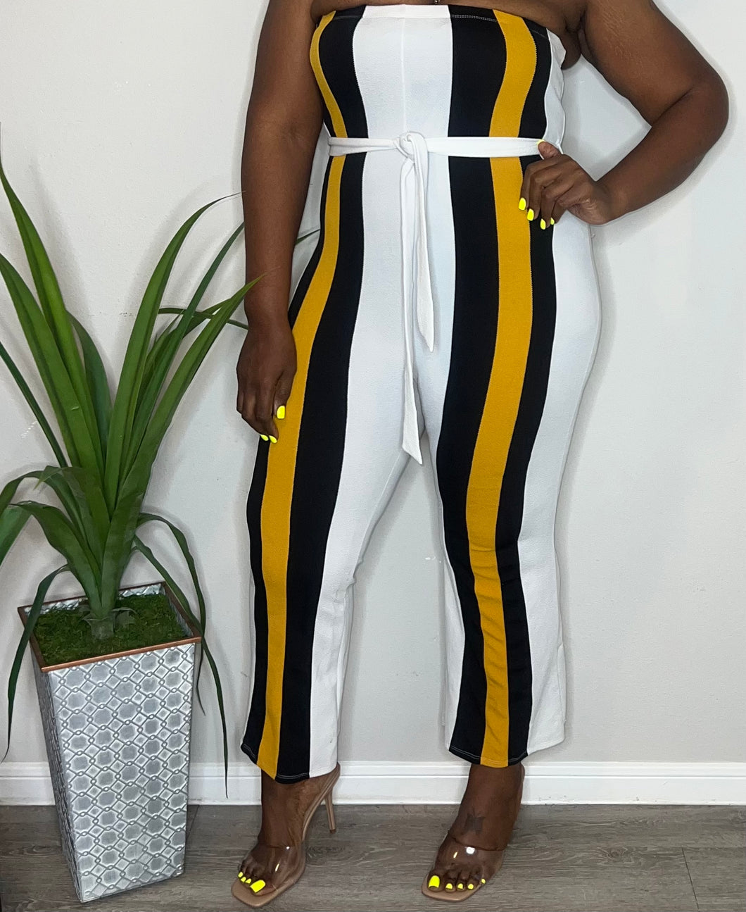 Stripped Flare Jumper Size 2X