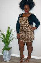 Load image into Gallery viewer, Denim Leopard Overall Dress (2X)
