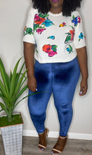 Load image into Gallery viewer, VINTAGE CAROLE LITTLE CROP SWEATER (S)
