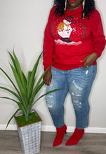 Load image into Gallery viewer, 1999 SNOWMAN PAINTED CHRISTMAS SWEATER (XL)
