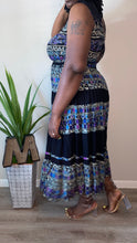 Load image into Gallery viewer, “Michele” Vintage Noire Print Pleated Dress (16)
