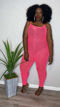 Load image into Gallery viewer, PINK Neon Net Jumpsuit
