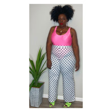 Load image into Gallery viewer, POLKA DOT WIDE LEG TROUSERS (FITS UP TO XL)
