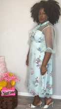 Load image into Gallery viewer, Mint Floral Tea Garden Dress (1XL)
