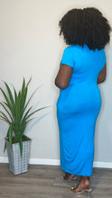Load image into Gallery viewer, Turquoise Cap Sleeve Maxi (16)
