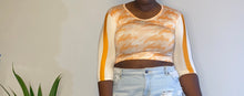 Load image into Gallery viewer, Retro FUBU Graphic Spandex Crop Top (L)
