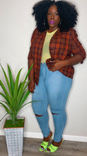 Load image into Gallery viewer, Vintage Maggie McNaughton Plaid Blazer (22W)
