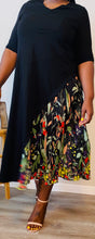 Load image into Gallery viewer, “Peeking Garden” Black Maxi Dress (2X-4X)
