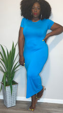 Load image into Gallery viewer, Turquoise Cap Sleeve Maxi (16)
