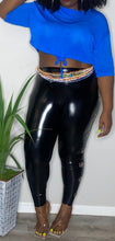 Load image into Gallery viewer, LOVE J BLUE CROP TOP (FITS UP TO 2X)
