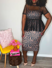 Load image into Gallery viewer, Cheetah Midi-Bodycon (XL)
