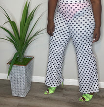 Load image into Gallery viewer, POLKA DOT WIDE LEG TROUSERS (FITS UP TO XL)
