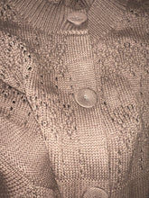 Load image into Gallery viewer, VINTAGE MOCHA CROCHET SWEATER VEST/DRESS (XL)
